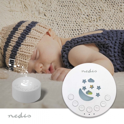 White Noise Machine | 18 Geluids opties | Dimbaar Licht | Tijdschakelaar