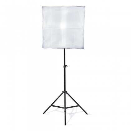 Lampenset voor Fotostudio | 70 W | 5500 K | 4000 lm | Werk hoogte: 60-180 cm | Inclusief lampen: 2 | Inclusief reistas | Zwart