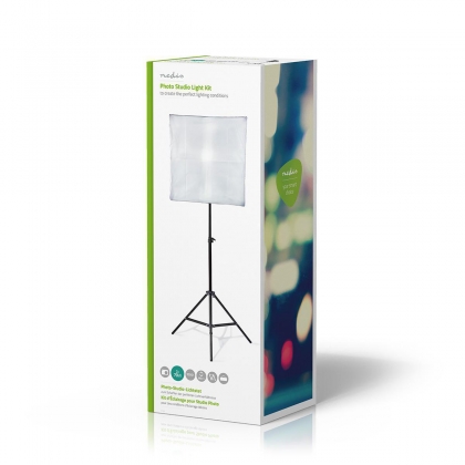 Lampenset voor Fotostudio | 70 W | 5500 K | 4000 lm | Werk hoogte: 60-180 cm | Inclusief lampen: 2 | Inclusief reistas | Zwart