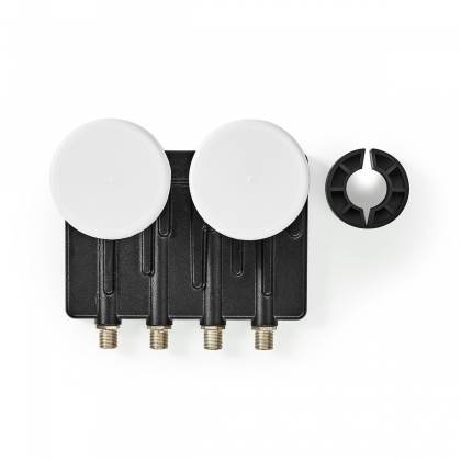 LNB | Quad Monoblock 6° | Outputs: 4x F-connector | Ruisbereik: 0.85 dB | Conversiewinst: 52 - 67 dB | Zwart | Geschikt voor: Astra+ / Hotbird