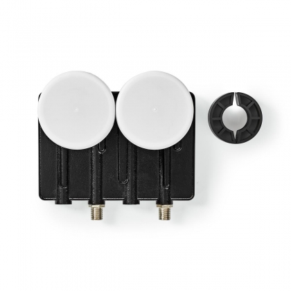LNB | Twin Monoblock 4,3° | Outputs: 2x F-connector | Ruisbereik: 0.85 dB | Conversiewinst: 52 - 66 dB | Zwart | Geschikt voor: Astra1+ / Astra3
