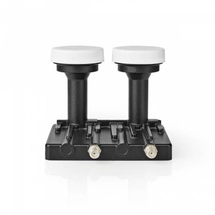 LNB | Twin Monoblock 6° | Outputs: 2x F-connector | Ruisbereik: 0.85 dB | Conversiewinst: 52 - 67 dB | Zwart | Geschikt voor: Astra+ / Hotbird