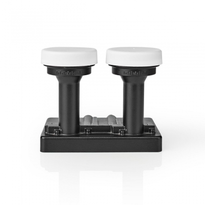 LNB | Twin Monoblock 6° | Outputs: 2x F-connector | Ruisbereik: 0.85 dB | Conversiewinst: 52 - 67 dB | Zwart | Geschikt voor: Astra+ / Hotbird