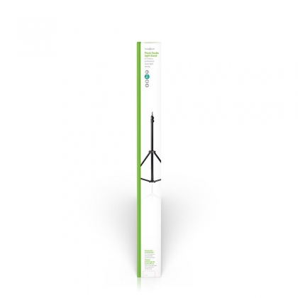 Lampstatief voor Fotostudio | Maximaal draagvermogen: 2.5 kg | Maximale werkhoogte: 200 cm | 3 Segmenten | Inclusief reistas | Staal | Zwart
