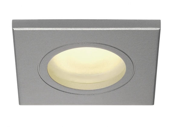 SLV "DOLIX OUT" IP44 plafond inbouwspot ES50 GU10 Zilvergrijs