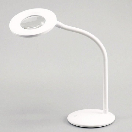 SLV1801 Mini LED Bureaulamp met Loep (Wit)