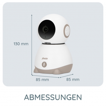 Wi-Fi-babyfoon met camera Wit/Taupe