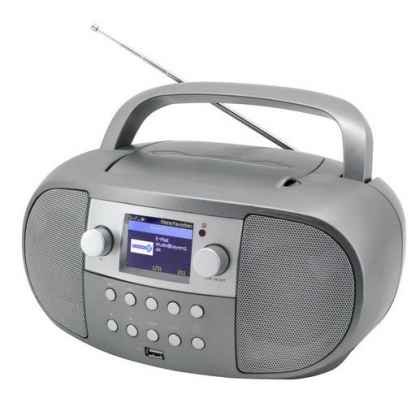 Boombox met internetradio, DAB+, CD, USB en bluetooth