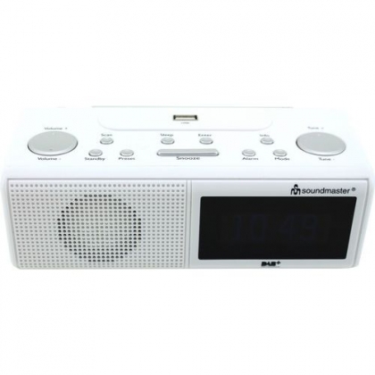 Soundmaster UR8350WE Digitale wekkerradio met DAB+ en USB