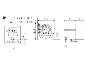 CERMET TRIMMER SINGLE-TURN 10E