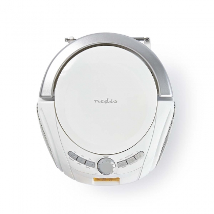 CD-Speler Boombox | Batterij Gevoed / Netvoeding | Stereo | 9 W | Bluetooth® | FM | USB-weergave | Handgreep | Wit