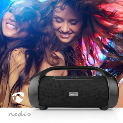 Bluetooth® Party Boombox | 9.5 uur | 2.1 | 120 W | Media afspeelmogelijkheden: AUX / USB | IPX5 | Koppelbaar | Handgreep | Feestverlichting | Zwart