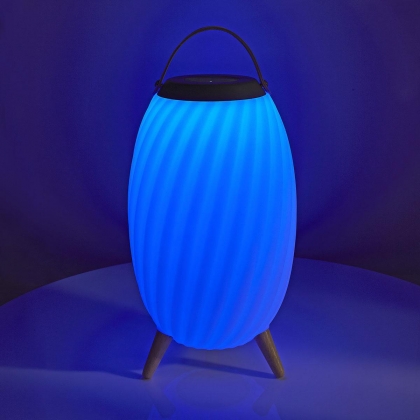 Bluetooth® Speaker met Sfeerverlichting | 6 uur | Ambiance Design | 60 W | Mono | RGB / Warm Wit | IPX5 | Koppelbaar | Grijs / Wit