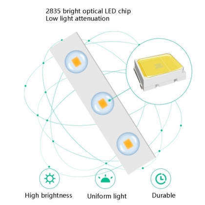 LED SPIEGELVERLICHTING 10 IN 1 DIMBAAR