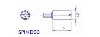 SPINDEL 5mm (ZWART)