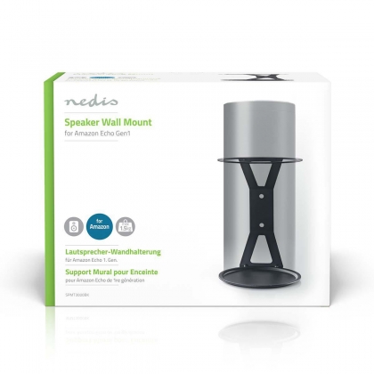 Speakerbeugel | Geschikt voor: Amazon Echo Gen1 | Wand | 1.5 kg | Vast | Staal | Zwart