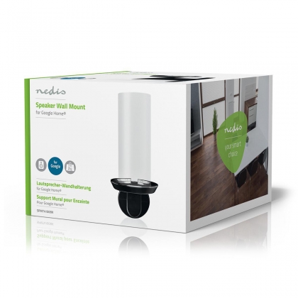 Speakerbeugel | Geschikt voor: Google Home® | Wand | 2 kg | Vast | Metaal / Staal | Zwart