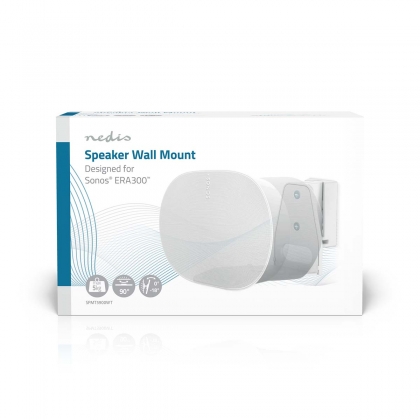 Speakerbeugel | Geschikt voor: Sonos® Era300 | Wand | 5 kg | Kantelbaar / Zwenken | Kantelbaar | Draaibaar | ABS / Metaal | Wit