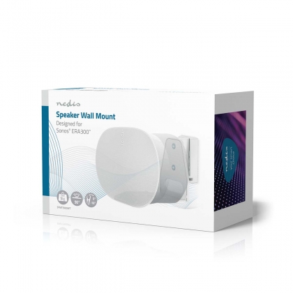 Speakerbeugel | Geschikt voor: Sonos® Era300 | Wand | 5 kg | Kantelbaar / Zwenken | Kantelbaar | Draaibaar | ABS / Metaal | Wit