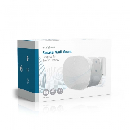 Speakerbeugel | Geschikt voor: Sonos® Era300 | Wand | 5 kg | Kantelbaar / Zwenken | Kantelbaar | Draaibaar | ABS / Metaal | Wit