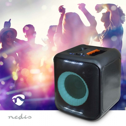 Bluetooth® Party Speaker | Maximale batterijduur: 5 uur | 150 W | Handgreep | Feestverlichting | Koppelbaar | Equalizer | Oranje / Zwart