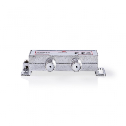 CATV-Splitter | 5 - 1000 MHz | Tussenschakeldemping: 8.0 dB | Outputs: 4 | 75 Ohm | Zink Legering