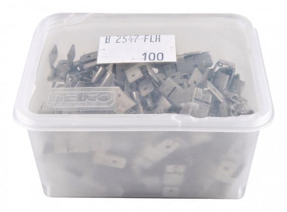 Connector Fast On 6.3 mm Female PVC Zilver