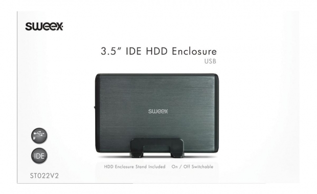 Harde Schijf Behuizing 3.5 " IDE USB 2.0 Zwart