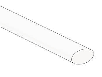 Thermische krimpkous 9.5 mm - wit - 25 stuks