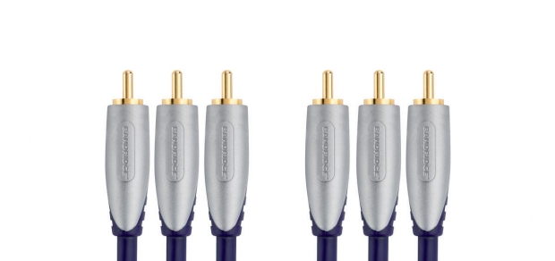 Component Videokabel 3x RCA Male - 3x RCA Male 3.00 m Zwart