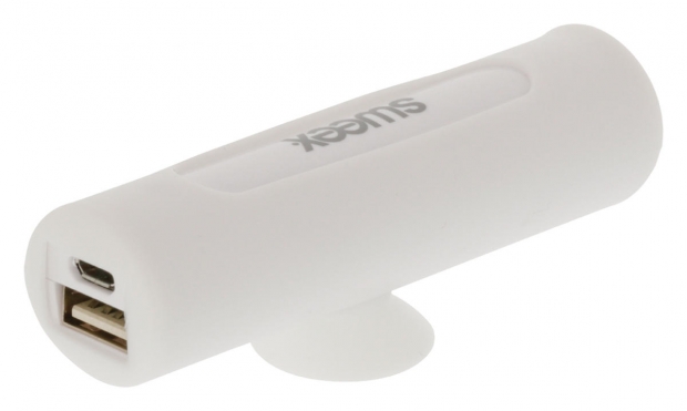 Draagbare Powerbank Lithium-Ion 2500 mAh USB Wit