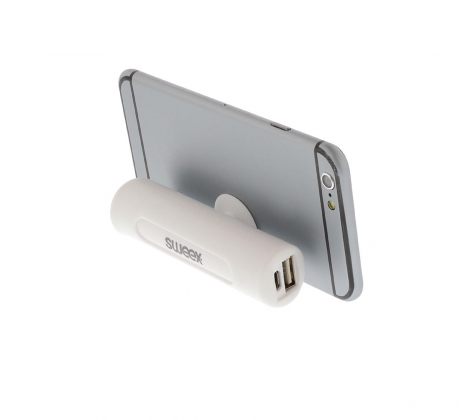 Draagbare Powerbank Lithium-Ion 2500 mAh USB Wit