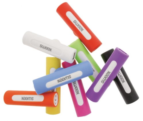 Draagbare Powerbank Lithium-Ion 2500 mAh USB Wit