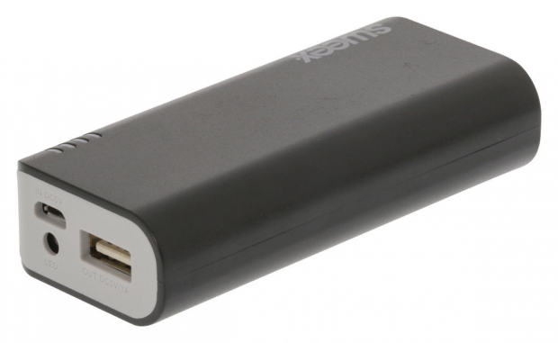 Draagbare Powerbank Lithium-Ion 4000 mAh USB Zwart