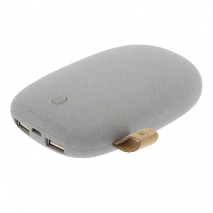 Draagbare Powerbank Lithium-Ion 7800 mAh USB Grijs