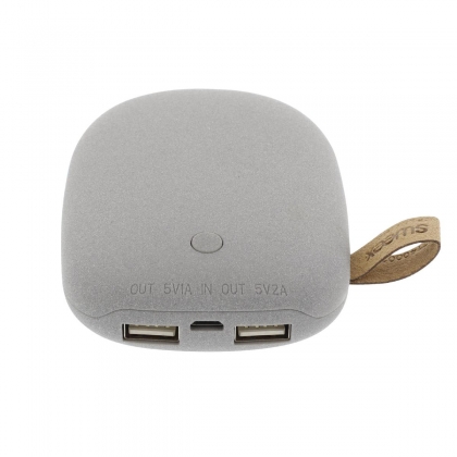 Draagbare Powerbank Lithium-Ion 7800 mAh USB Grijs