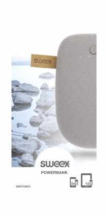 Draagbare Powerbank Lithium-Ion 7800 mAh USB Grijs