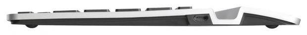 Bluetooth Keyboard Draagbaar US International Zilver/Zwart