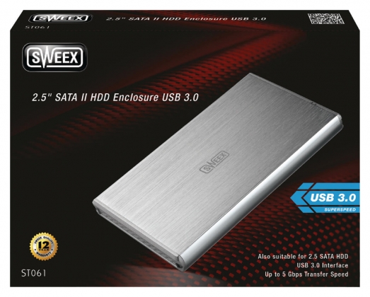 Harde Schijf Behuizing 2.5 " SATA USB 3.0 Zilver