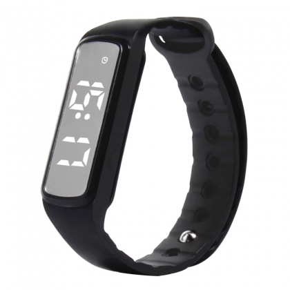 Siliconen Polsband Pedometer / Stappenteller