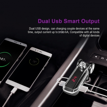 FM AUDIO TRANSMITTER MET BLUETOOTH EN USB