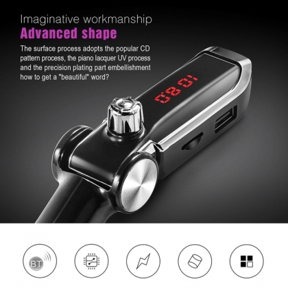 FM AUDIO TRANSMITTER MET BLUETOOTH EN USB
