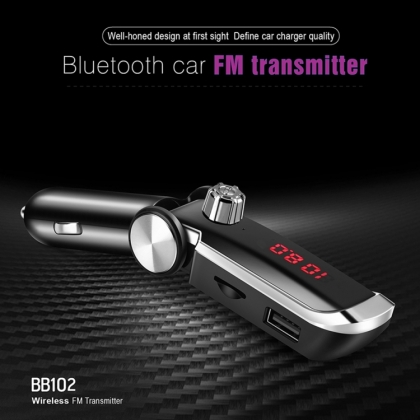 FM AUDIO TRANSMITTER MET BLUETOOTH EN USB