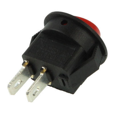 MINIATUUR WIPSCHAKELAAR ON/OFF 3A 250VAC ROOD