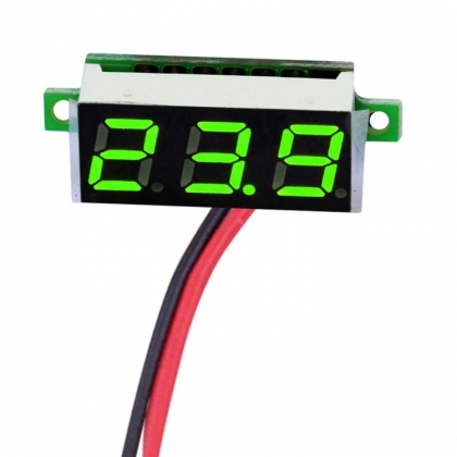 INBOUW PANEELMETER 2.5V-30V GROEN