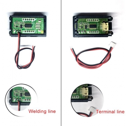 DIGITALE PANEELMETER INBOUW 0-30Vdc ROOD