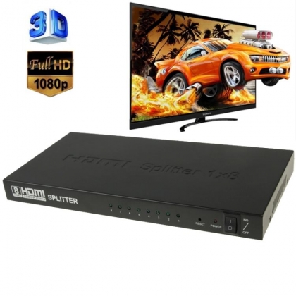 8-POORTS ACTIEVE HDMI SPLITTER FULL HD
