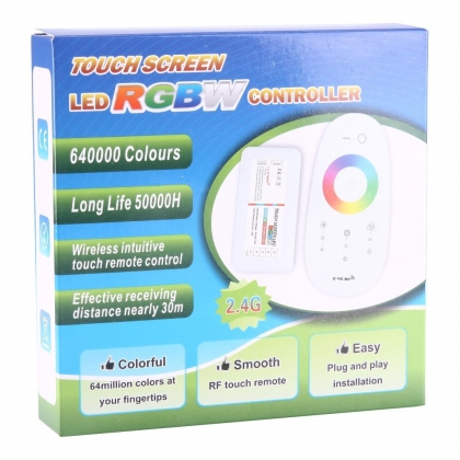 RGBW LED CONTROLLER - MET RF-AFSTANDSBEDIENING