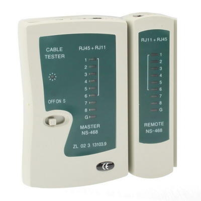 RJ45-RJ12 en RJ11 kabeltester