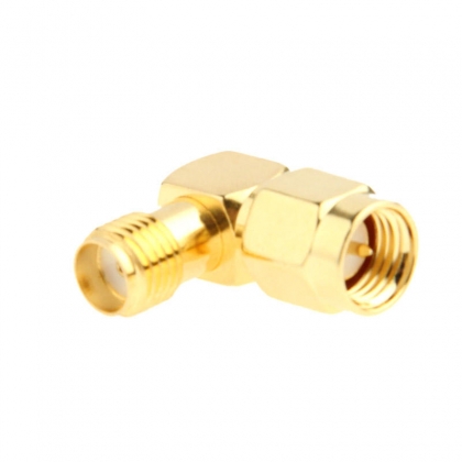 SMA Female naar SMA Male Adapter kniestuk 90°